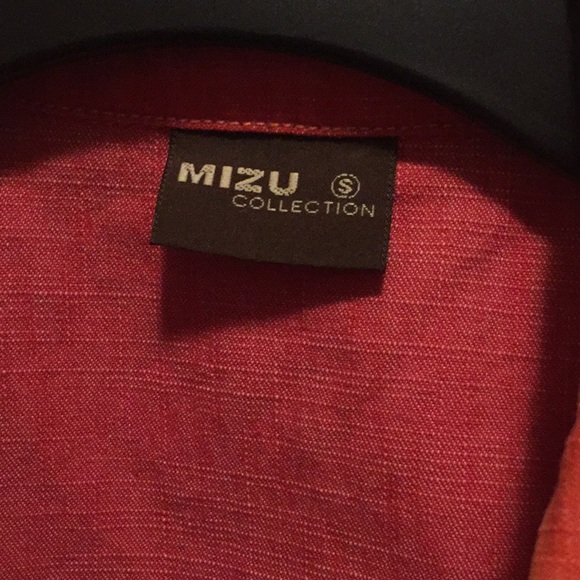 Orangy Red Jean Jacket Vest - Picture 3 of 4